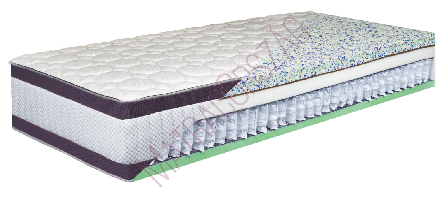 DREAMO-WarioMemo Luxury-33cm-táskarugós-zsákrugós matrac-egyoldalas fekvőfelület-multipocket ágybetét (R)